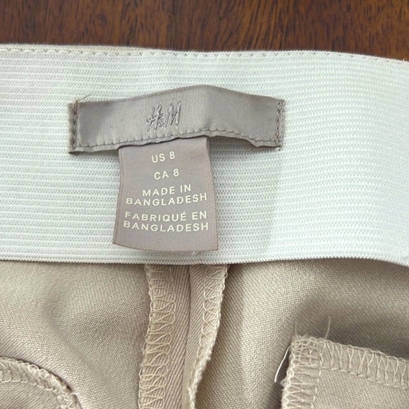 H&M Cream Skinny Slacks, size 8 - Picture 7 of 9